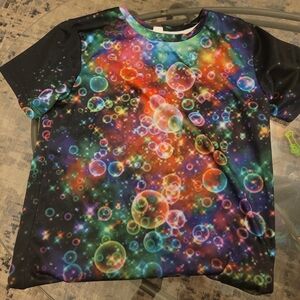 Red and Pink Short Sleeve Tie-Dye Tees